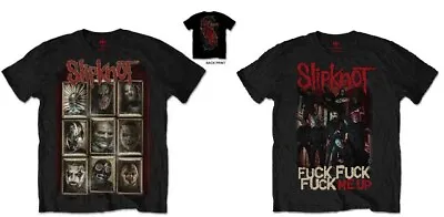 Buy Slipknot - Official Logo T-shirt - New Masks / F**k Me Up Tshirt - Xl Xlarge • 15.99£