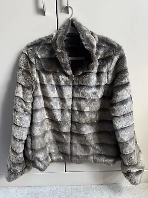 Buy Soft Rebels Brown Faux Fur Jacket Size XL • 12£