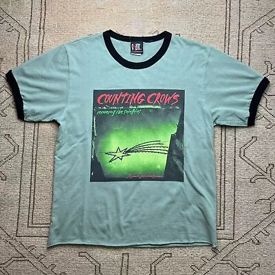 Buy Vintage 1996 Counting Crows Recovering The Satellites Giant Rock Music T Shirt M • 59.99£