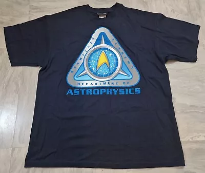 Buy Star Trek MEDIUM Black T-Shirt Star Fleet Academy Astrophysics Dept. • 11.79£