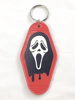 Buy Red Hotel Room Key Keychain Keyring Ghost Face Scream Horror Slasher Movie Merch • 3.84£