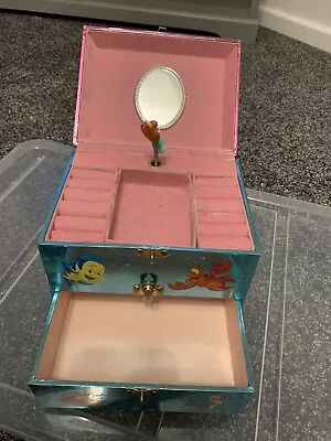 Buy Vintage Disney Store Ariel The Little Mermaid  Wind Up Musical Jewellery Box  • 14£