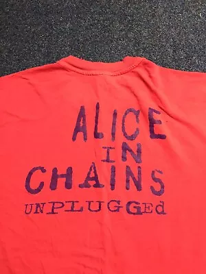 Buy Vintage Alice In Chains MTV Unplugged Shirt XL Rare Promotional 1996 Hanes • 225£
