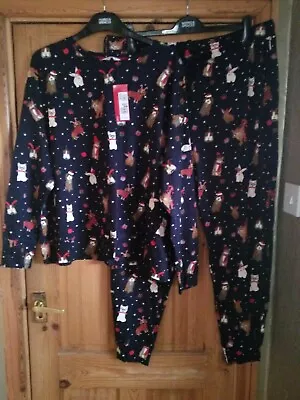 Buy M&S Ladies 20 Christmas Theme Pyjamas-BNWT-RRP £19.50. Dog Rabbit Cat Guinea Pig • 9.99£