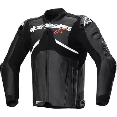 Buy Alpinestars Atem V5 Leather Jacket Motorbike Motorcycle Black / White • 617.49£