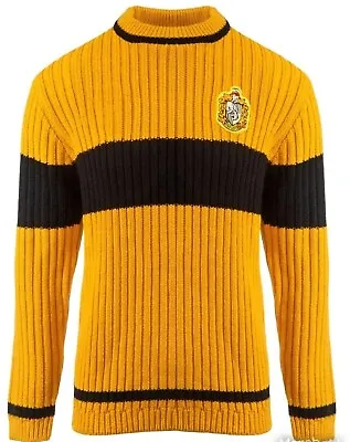 Buy Harry Potter Hufflepuff Quidditch Jumper: Hogwarts House. Perfect For Christmas  • 20£