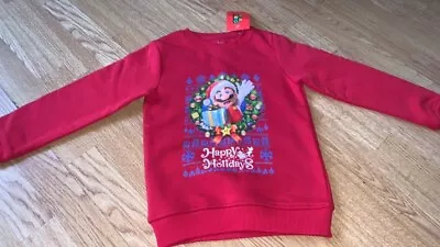 Buy 🔵 Boys Super Mario Christmas Jumper & T-Shirt RRP £30 🔵See Photos🔵 • 6£