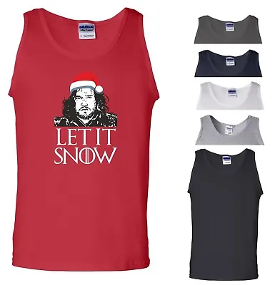 Buy Game Of Thrones Vest Let It Snow Jon GOT Stark Christmas Xmas Gift Men Tank Top • 8.99£