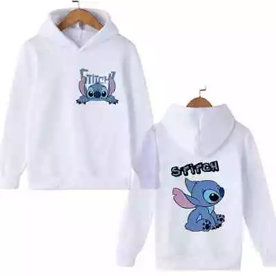 Buy Stitch Hoodie Children Cartoon Clothes Kid Girl Boy Lilo & Stitch Sweatshirt 29 • 16.99£