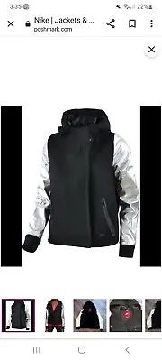 Buy Black Nike Destroyer Wool Varsity Jacket Silver Leather Sleeves Butterfly Back  • 50£