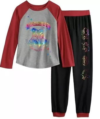 Buy Harry Potter Pajamas Size 6-6X  Girls Winter Set Medium Hogwarts Shirt/Pant NEW • 23.27£