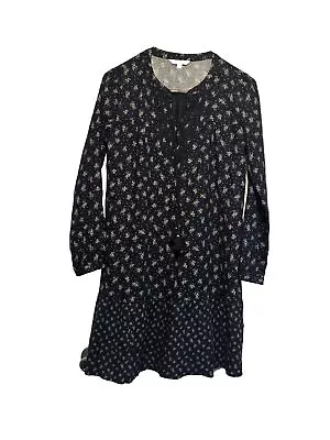 Buy Thursday Island Navy Peasant Dress Size Small • 14.21£