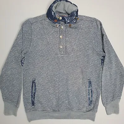 Buy Men's BARBOUR Dept B 1/4 Zip Sweatshirt Hooded Jumper Size Large • 65£