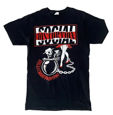 Buy Social Distortion Ball & Chain Tour 1990 Punk Rock Music T Shirt Men’s Size M • 17.59£