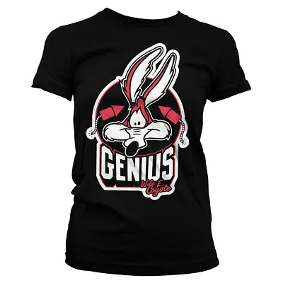 Buy Officially Licensed Looney Tunes / Wile E. Coyote- Genius Women T-Shirt S-XXL • 19.53£
