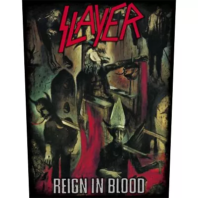 Buy Slayer - Reign In Blood Backpatch Rückenaufnäher - Official Merch • 12.87£