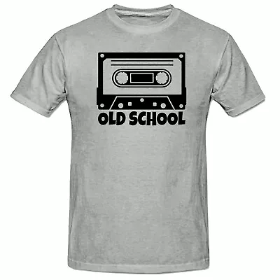 Buy Cassette Old School Novelty Funny T Shirt, Men's T Shirt, Black Or Grey, Unisex • 11.50£