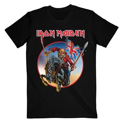 Buy Officially Licensed Iron Maiden Maiden England Euro Tour 2013 Mens Black T Shirt • 17.95£