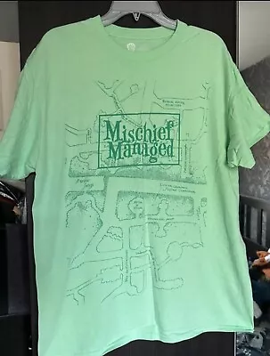 Buy Loot Crate Harry Potter Mischief Managed Tshirt  L Light  Green Marauder's Map  • 2.50£