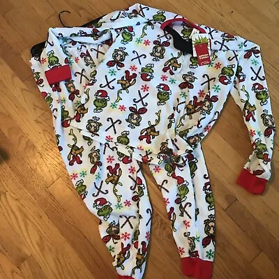 Buy Dr. Seuss Grinch Family Christmas 2-pc Pajamas Set Women's Size Xl • 23.23£