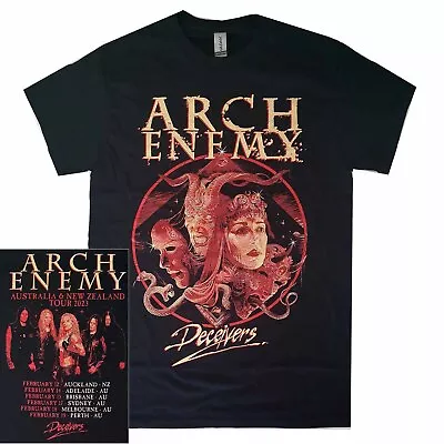 Buy Arch Enemy Deceivers Australia New Zealand Tour 2023 Shirt S Official • 24.83£