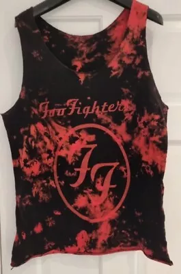 Buy Foo Fighters Vest Rare Rock Band Merch Tee Ladies Size Large Dave Grohl Tank Top • 13.50£
