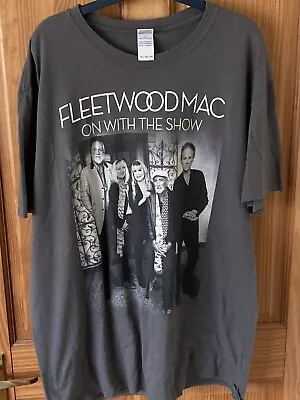 Buy Fleetwood Mac  ~ On With The Show ~ World Tour 2015 ~  T Shirt XXL -Grey • 29.99£
