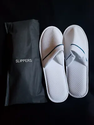 Buy (2 Sets)  Hotel Slippers One Size New 2 Pair • 9.60£