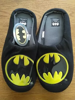 Buy New Batman Mens  Novelty Mule Slippers Size 10  • 10£