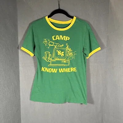 Buy Stranger Things ’85 Camp Know Where Shirt Youth Size/Jrs M Ringer Tee Dustin • 9.37£