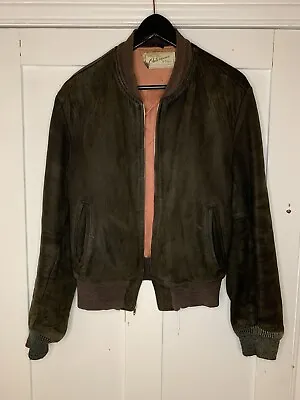 Buy Vintage Hercules Outerwear Jacket 38” 40” 1950s 1960s Suede Bomber Sears USA • 195£