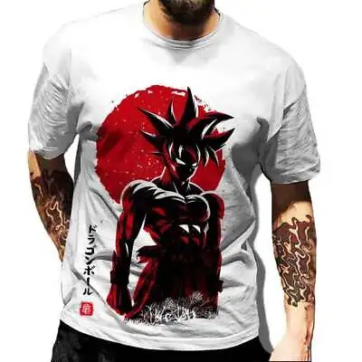 Buy Mens Anime Dragon Ball Z 3D Super Saiyan Son Goku SSJ DBZ Short Sleeve T-shirt • 9.99£