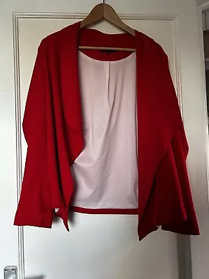 Buy Ladies Red Jacket Size 14 • 3.20£