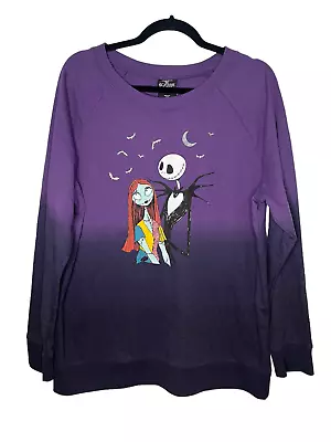 Buy Disney Nightmare Before Christmas Purple Ombre Sweater Women’s XL • 18.15£