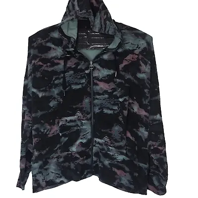 Buy Athleta Balance Sweatshirt Hoodie 3XL Hooded Marine Black Tie Dye Pullover Pink • 77.07£