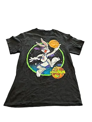 Buy Vintage Looney Tunes Space Jam Men’s T-shirt Size S Black Bugs Tune Squad Y2K • 11.12£
