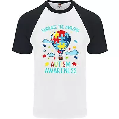 Buy Autism Awareness Embrace Amazing Autistic Mens S/S Baseball T-Shirt • 11.99£