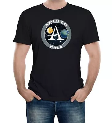 Buy Mens NASA Project Apollo Space Program Logo T-Shirt Space Science Cool • 12.99£