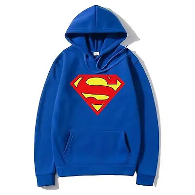Buy Superman Hoodies Sweatshirt Fleece Mens Pullover Hoody  Jumper Adult Hooded Hood • 19.99£