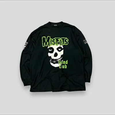 Buy Vintage 90s Misfits Fiend Club Long Sleeve Band T Shirt Black XL • 200£