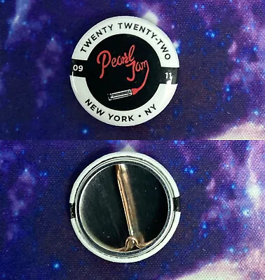 Buy Pearl Jam New York Pin #2 NYC 9/11/22 Concert Eddie Vedder New Merch Button • 18.89£