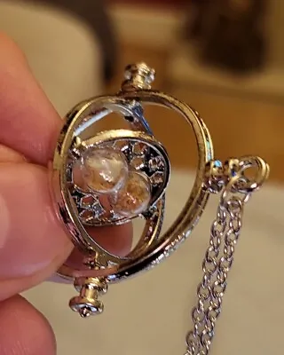 Buy Harry Potter Silver Time Turner Pendant Disney Jewelry Witch Craft Occult Retro • 0.01£