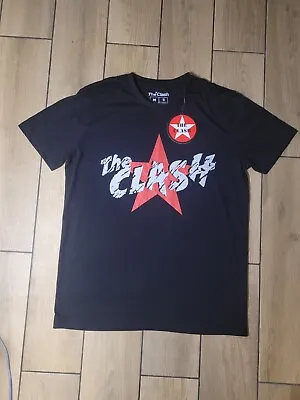 Buy The Clash T Shirt Size Medium BNWT M Official Merchandise Black Logo • 14.99£
