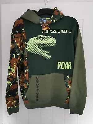 Buy M&S Boys Jurassic World Park Hoodie Sweatshirt Dinosaurs Age 15-16( Mens S) BNWT • 13.99£