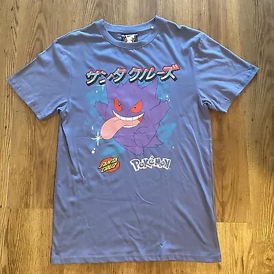 Buy Santa Cruz X Pokemon Gengar T-Shirt Blue Men’s Size Medium • 29.99£