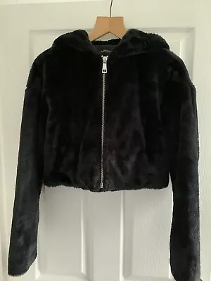 Buy Urban Outfitters Black Fluffy Jacket Size S • 17£