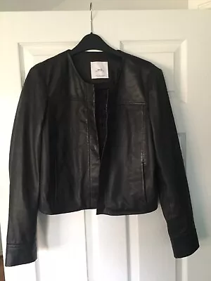 Buy Mango Genuine Leather Jacket Excellent Condition, Hardly Worn, Size M • 50£