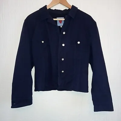 Buy Vintage Ladies Jacket Italian 42 (UK 10) PRIVILEGIO JEANS Unique Navy Denim  • 18£