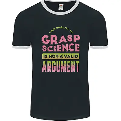 Buy Grasp Science Funny Geek Nerd Physics Maths Mens Ringer T-Shirt FotL • 11.99£