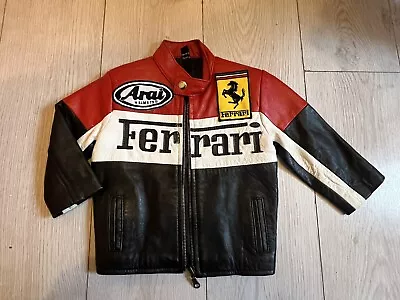 Buy Baby Age 2 Years Ferrari Real Leather Jacket • 50£